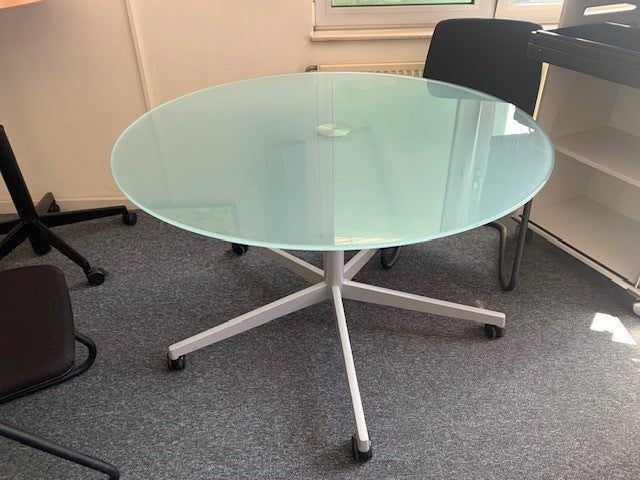 Steelcase Besprechungstisch/Konferenztisch Glas Ø120